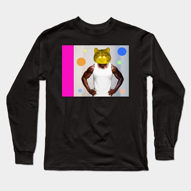 Gym Kitten Long Sleeve T-Shirt by Z Snapper